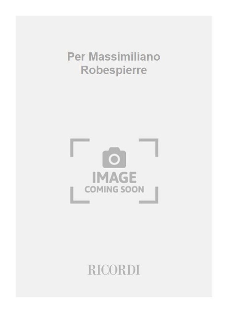 Per Massimiliano Robespierre